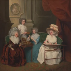 Lady Jane Mathew and Her Daughters